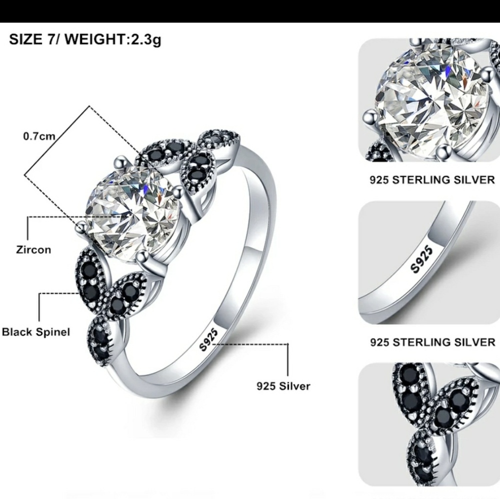 NWOT Cz Engagement Ring Size 6